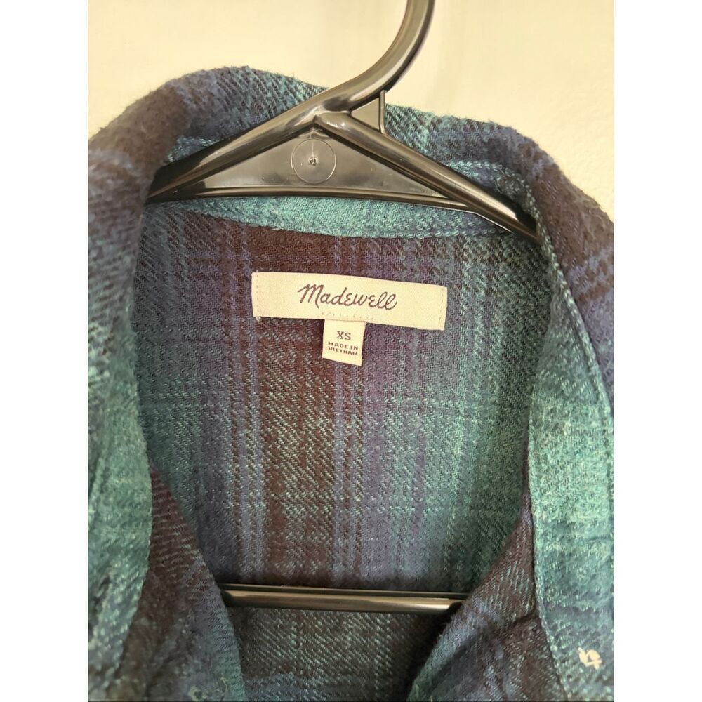 Madewell Ex Boyfriend Plaid Flannel Button Up Shirt Bundle 2 Cotton Size XS - Picture 2 of 9